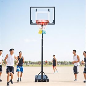 Best Basketball Hoop for Kids - Adjustable Height  Silent Wheels, Durable Backboard - Portable Indoor/Outdoor Basketball Goal System