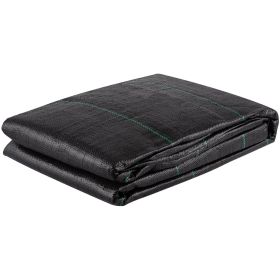 VEVOR Geotextile Fabric, 12.5 x 50 ft 3.5oz Woven PP Driveway Drain Cloth w/ 600lbs Tensile Strength, Heavy Duty Underlayment for Soil Stabilizat