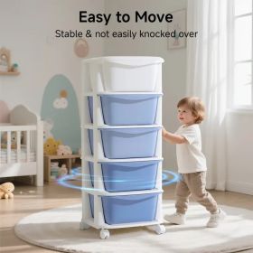 Multi Layer Plastic Storage Cabinet with Drawers Easy Assembly Durable PP Material 2300g Per Layer 14.17 Inch Narrow Space Saving Modern Gradient